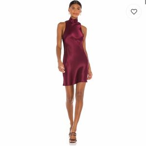 Amanda Uprichard revolve colter mini dress in wine